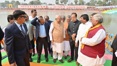 Bihar news : Nitish Kumar inaugurate and foundation stone 263 schemes 820 crore Pragati Yatra nanand nalanda