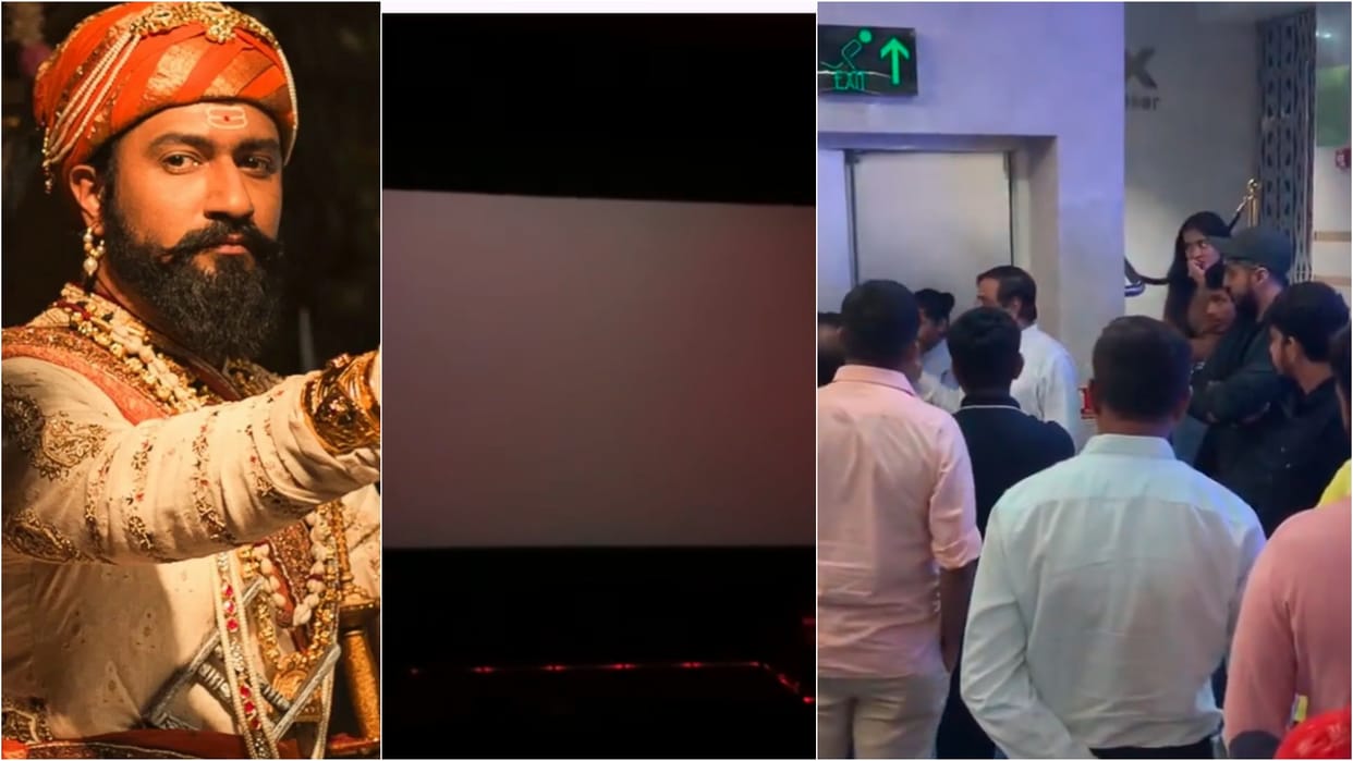 Chhaava Show Disrupted In south mumbai after Screen Malfunctions uproar lasted for 5 hours