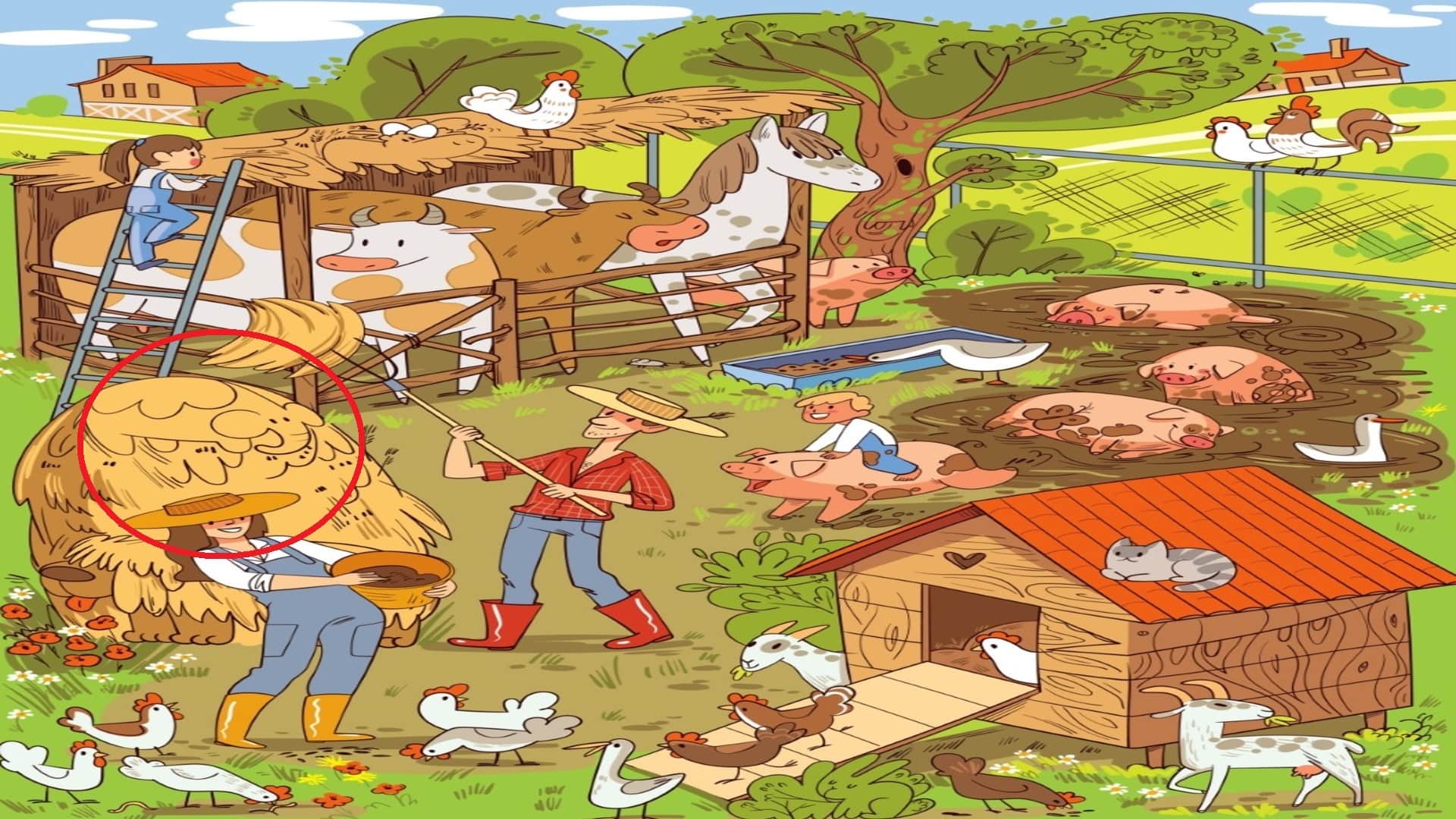 Optical Illusion Iq Test You are genius then Spot The Elephant in Brain Test Picture within 15 seconds