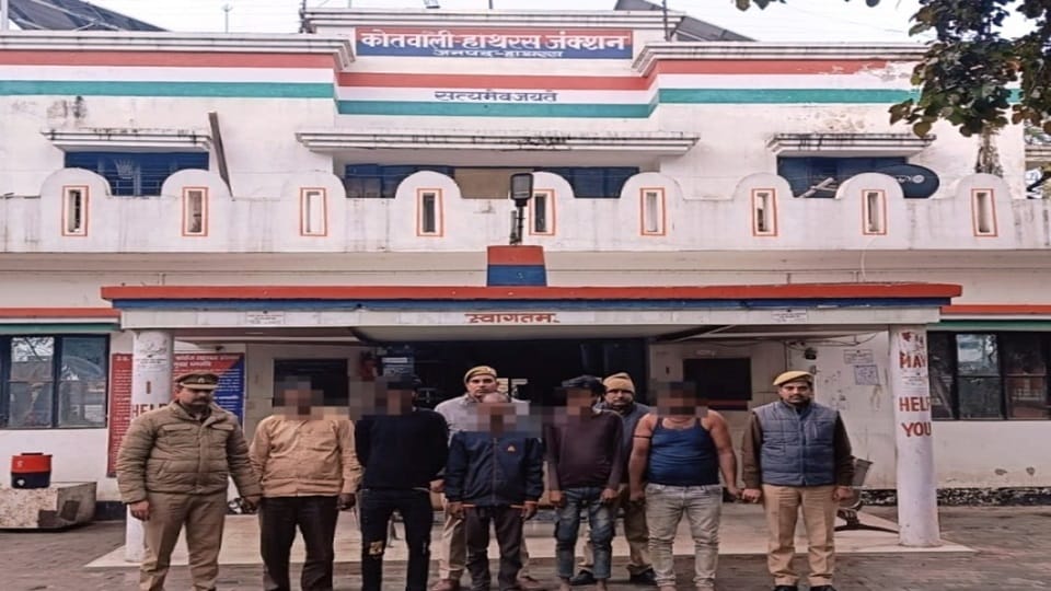 Hathras police arrested miscreants in cattle theft in police encounter