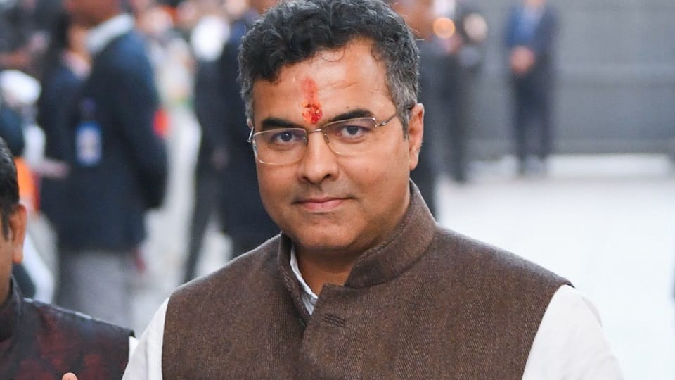 Delhi minister Pravesh Verma visited the Wazirabad Water Treatment Plant