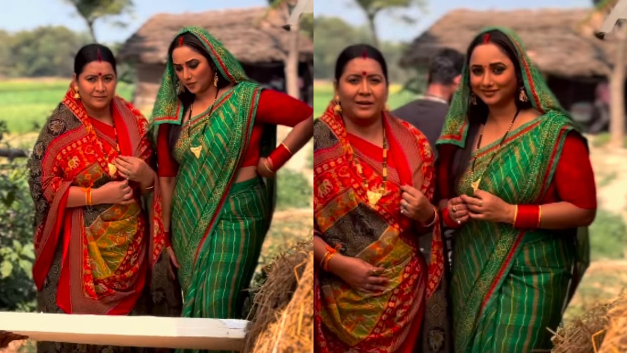 Rani Chatterjee is shooting for film ChugalKhor Bahuriya share BTS video on social media
