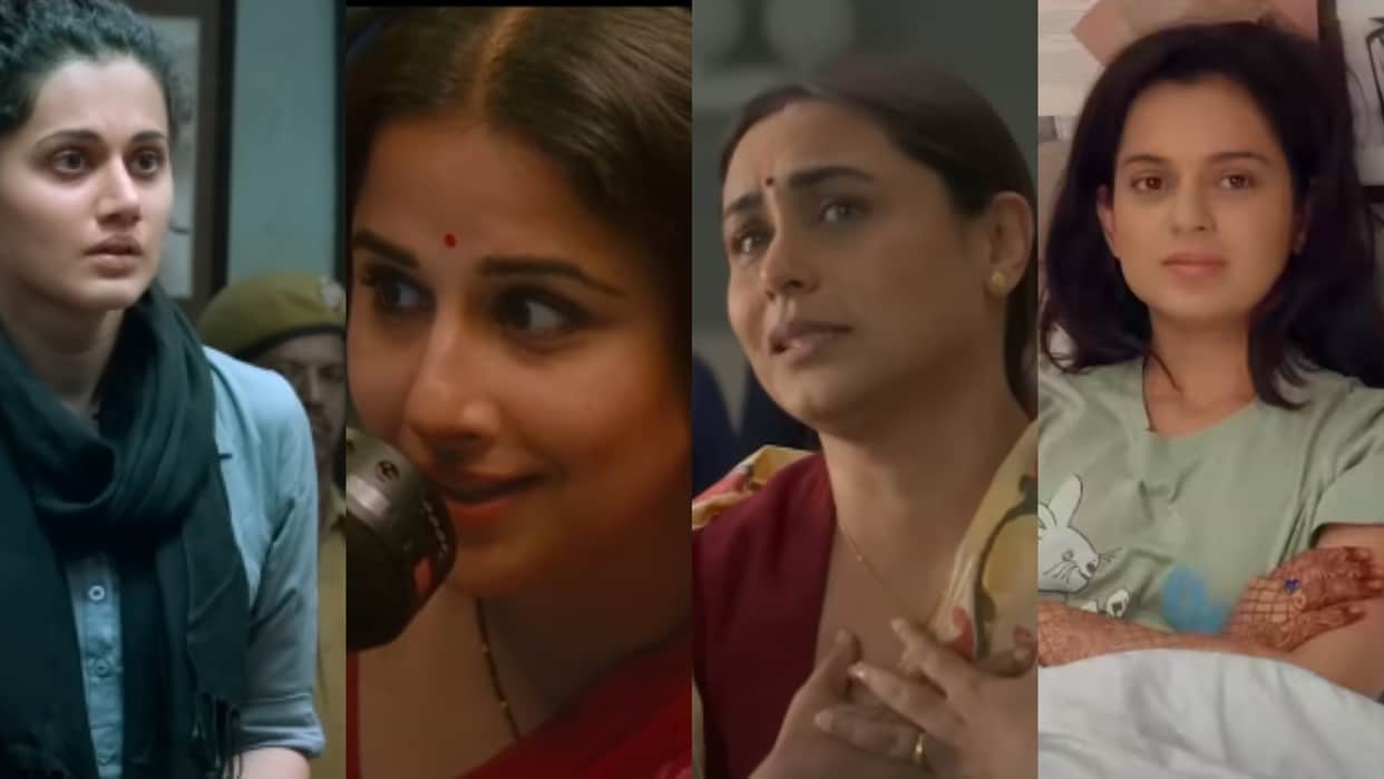 Bollywood Movies Shows Women Empowerment Queen Tumhari Sulu Thappad Pink mrs chaterjee vs norway