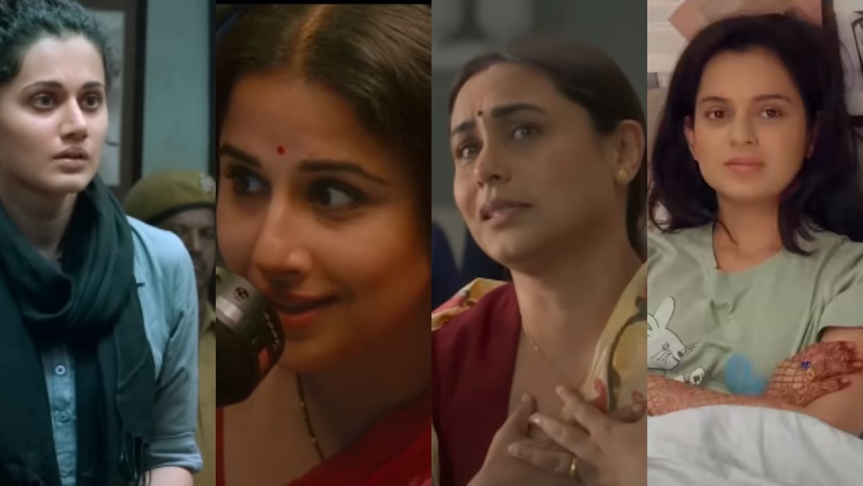 Bollywood Movies Shows Women Empowerment Queen Tumhari Sulu Thappad Pink mrs chaterjee vs norway