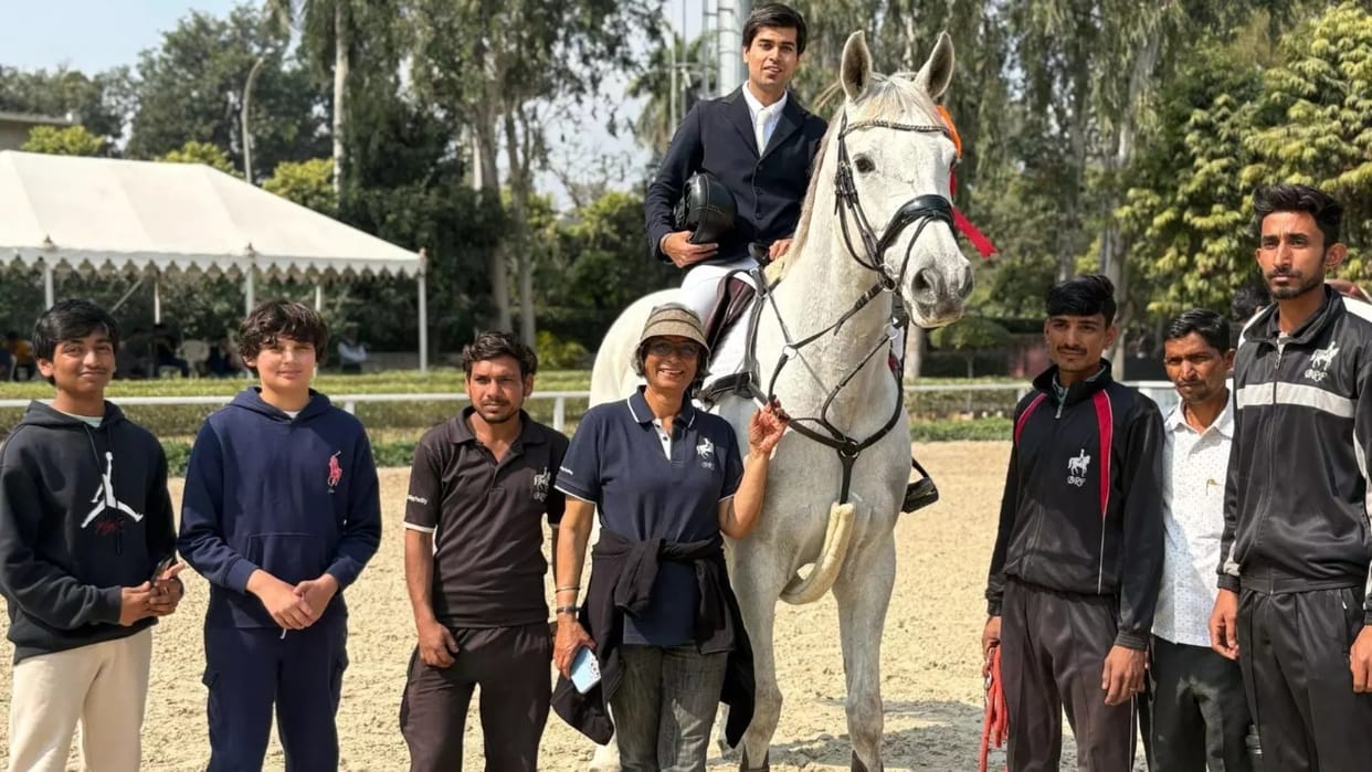 Tejas Dhingra defends title at NEC Show Jumping secures victory with 16 points