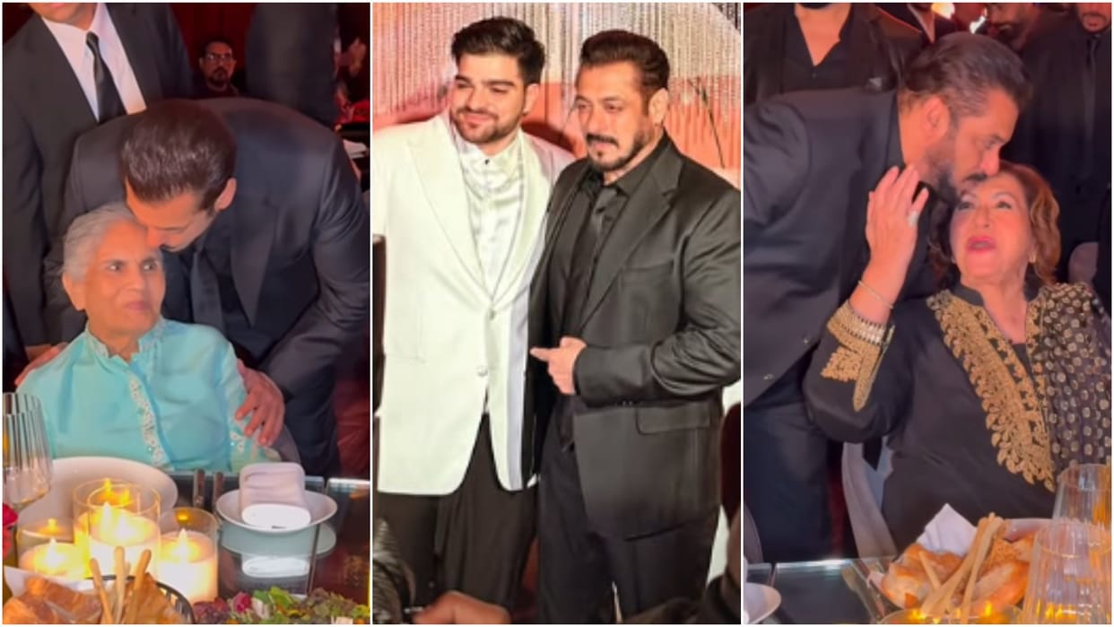 salman khan and family at Ayaan Agnihotri music launch Universal Laws Sonakshi Sinha zaheer iqbal also attends