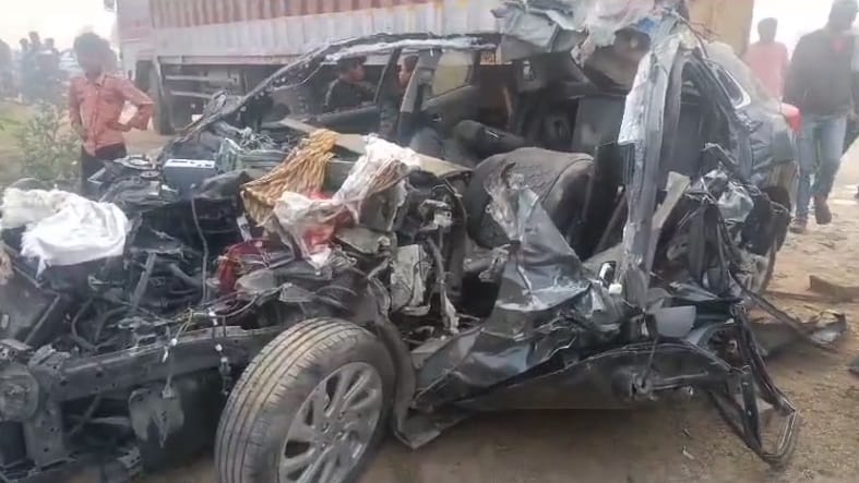Bihar News: Six people of a family from Patna died in a road accident in Bhojpur: New car, driving, nap