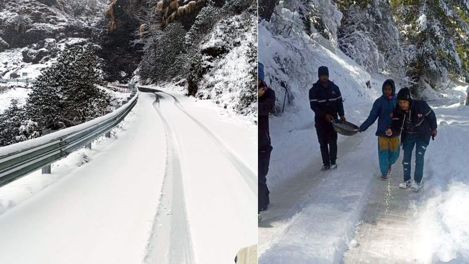 Uttarakhand Weather: Badrinath, Malari, Auli and Chamoli-Ukhimath highway closed due to snowfall