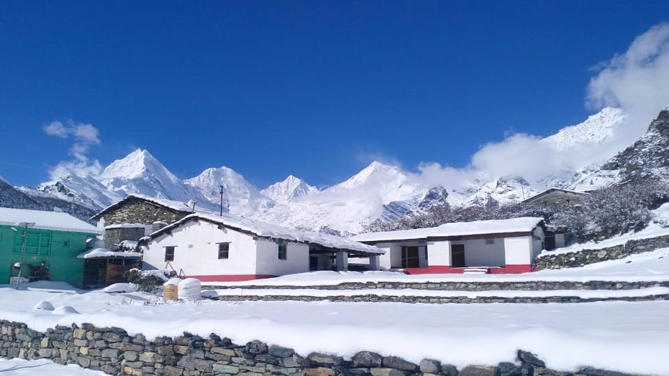 amazing view seen after snowfall in munsiyari and dharchuka in pithoragarh