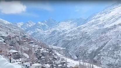 Himachal weather: The high altitude areas of Himachal covered in a blanket of snow, see beautiful Snowfall pic