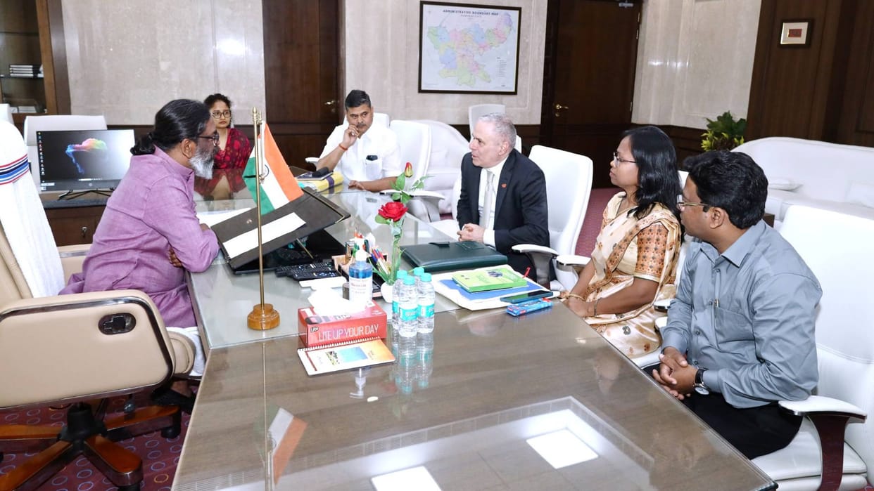 Steve Leventhal Meets Hemant Soren government is committed to empowering tribal youth in every way
