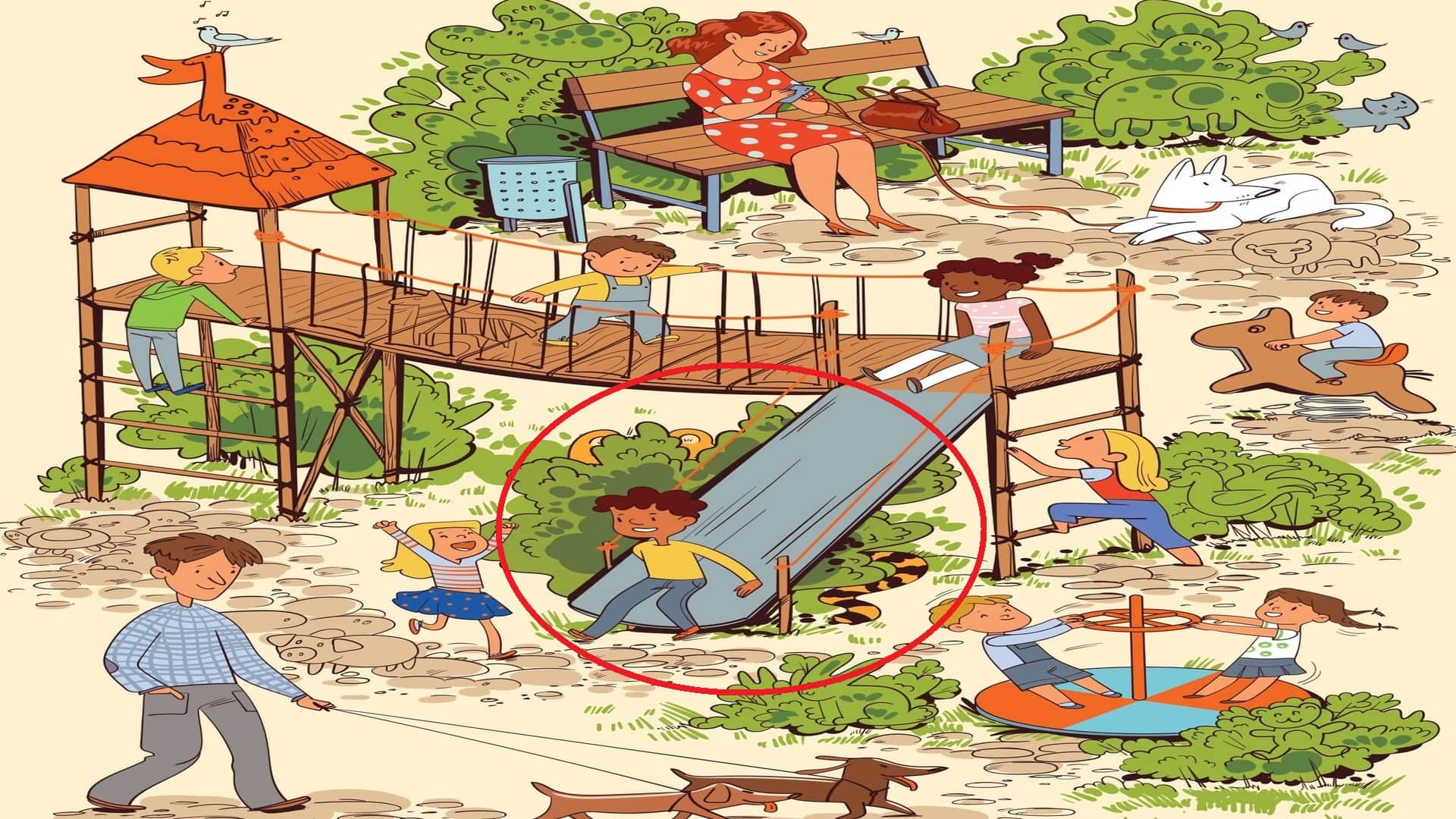 Optical Illusion Iq Test Brain Test If You Have Hawk Eyes then Find Tiger in 9 Seconds