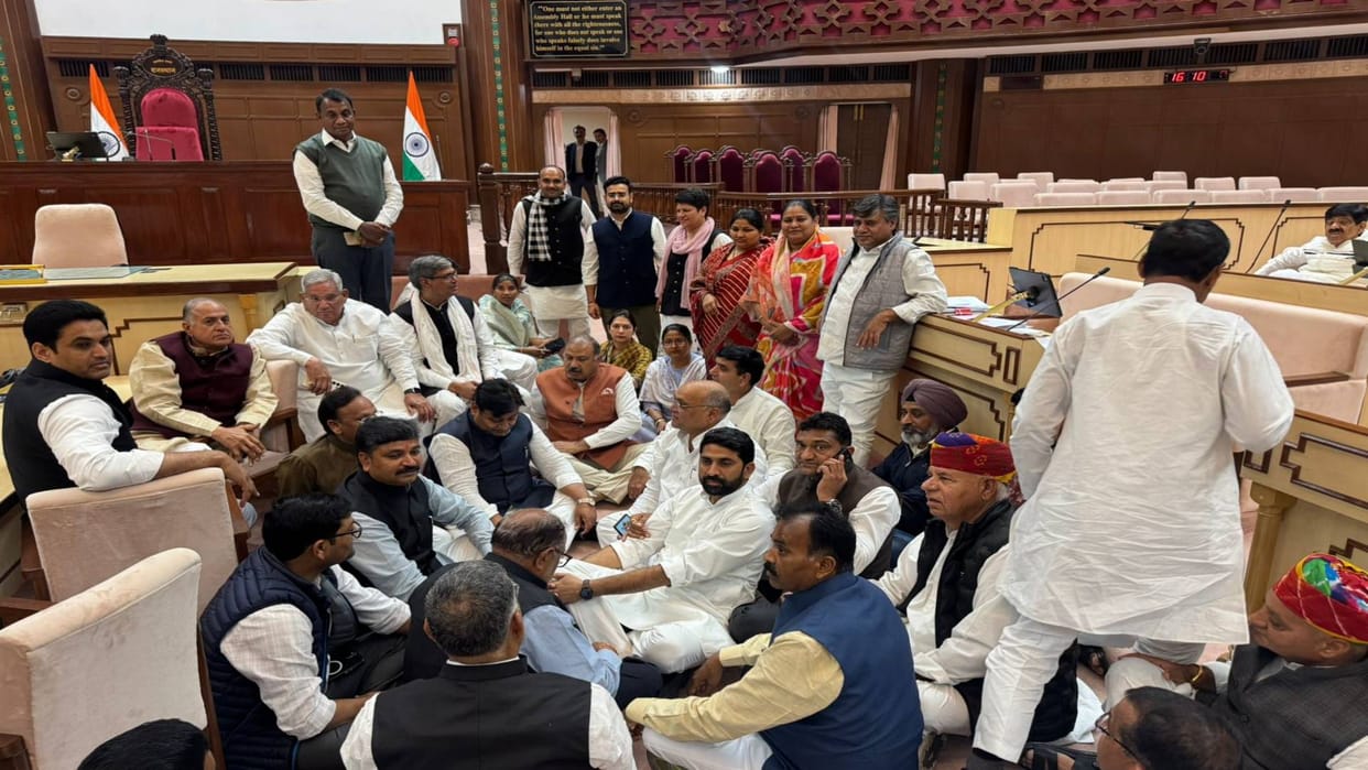 Rajasthan Assembly Six Congress MLA suspended for remaining period of budget session