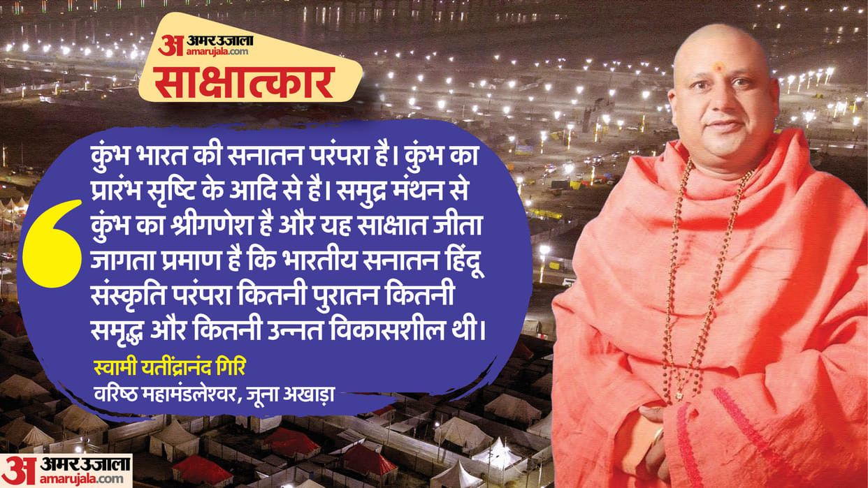 Mahakumbh Juna Akhara Mahamandaleshwar Swami Yatindranand Giri Says Divine Power is Supreme