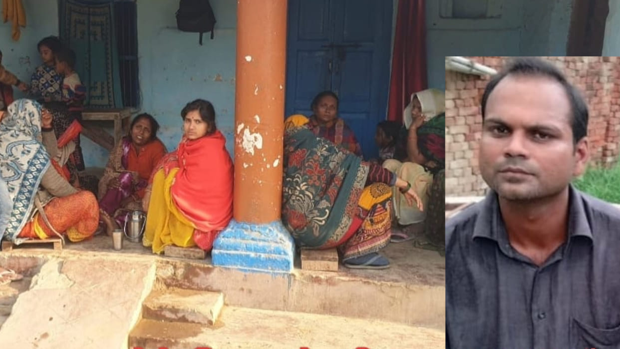 In Gorakhpur, Husband who was quarreling with his wife was beaten to death by a neighbor youth, news in hindi