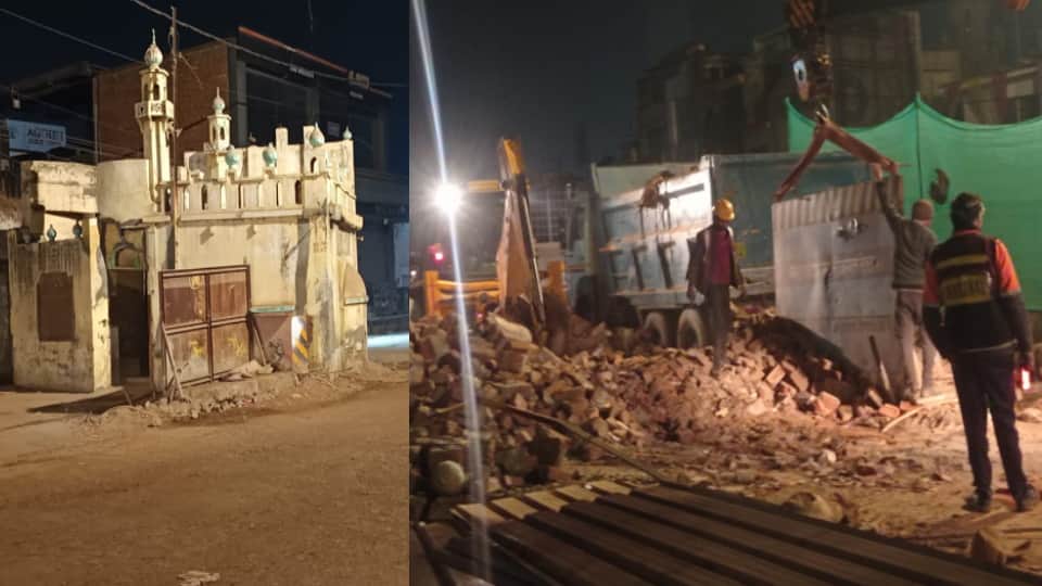 Meerut: 168-year-old mosque removed with mutual consent, demolished at midnight in the presence of police offi