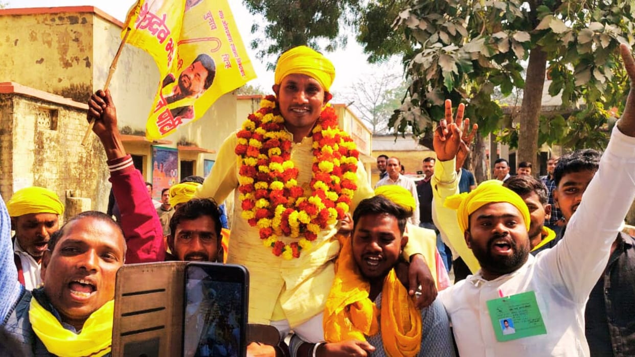 Panchayat by-election in varanasi  counting of votes was hectic