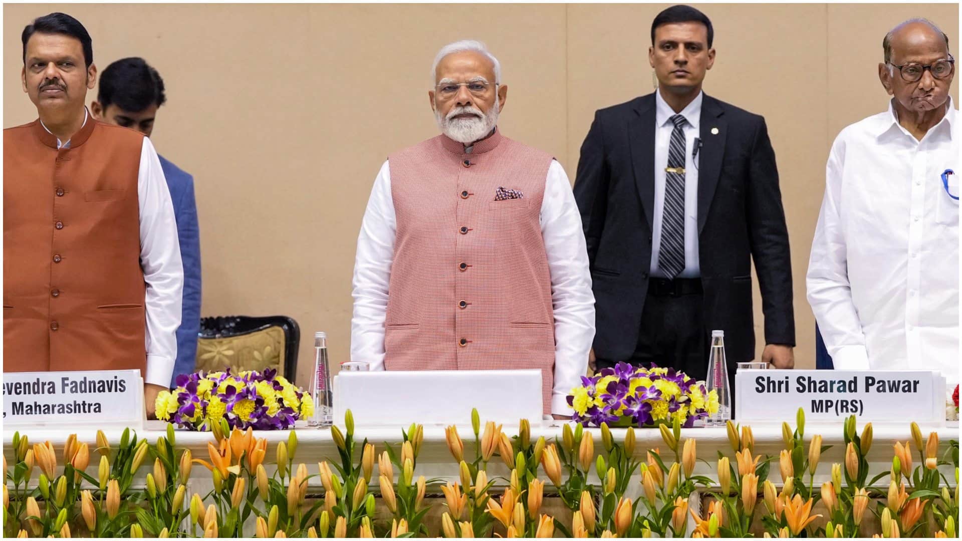 PM Modi special gesture to Pawar wins hearts at Marathi literary festival See Photos