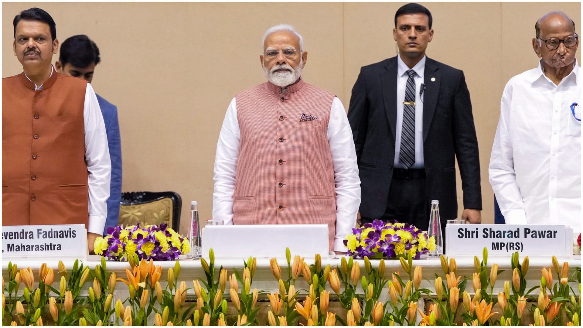 PM Modi special gesture to Pawar wins hearts at Marathi literary festival See Photos