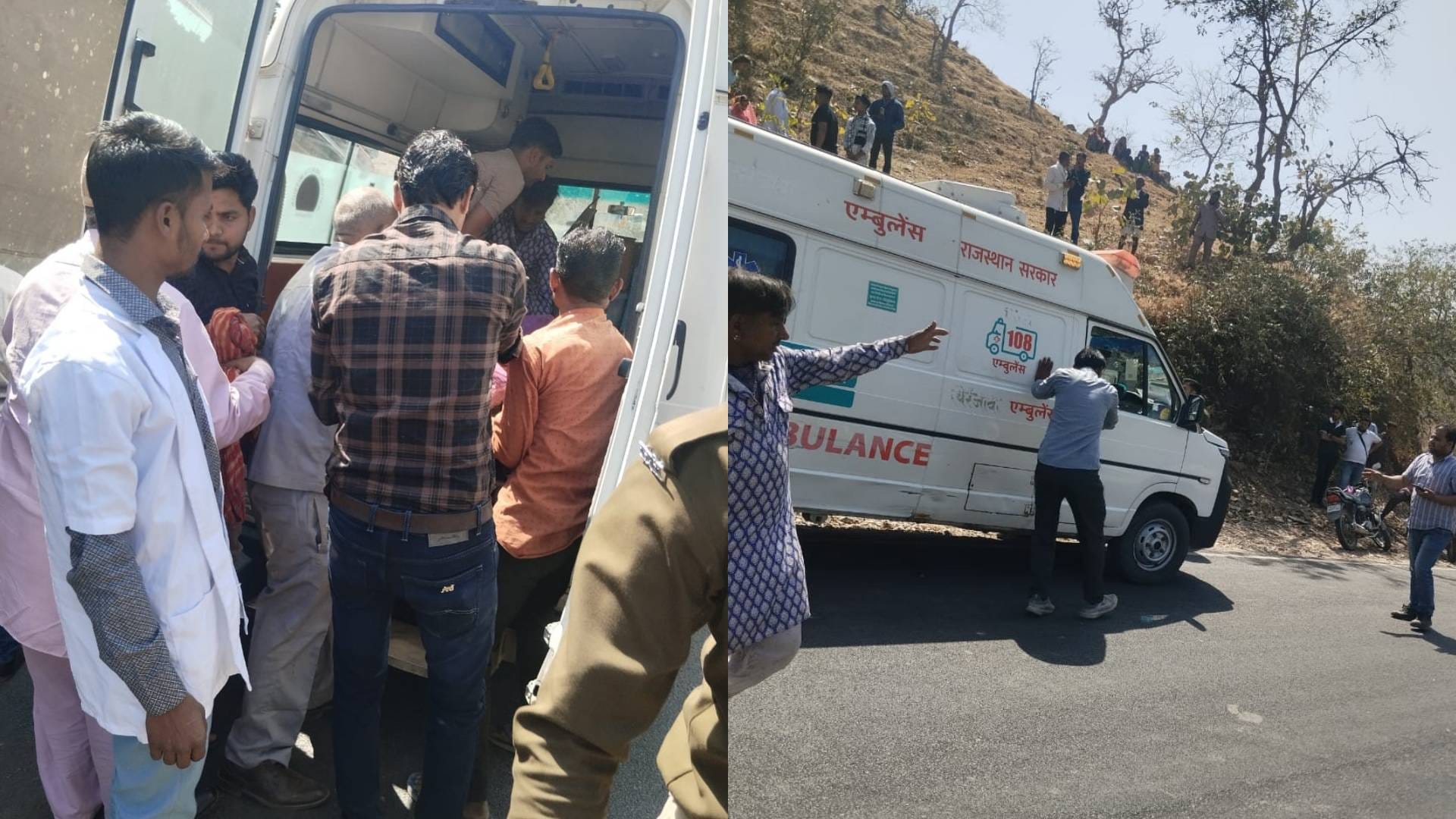Udaipur Speed wreaks havoc on NH 58 bus overturns after losing control two killed after being crushed tyres