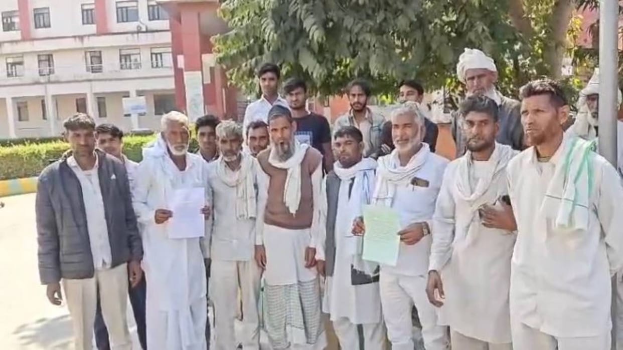 Alwar News People are troubled due to collusion of crusher mafia and police appealed Collector-SP for justice