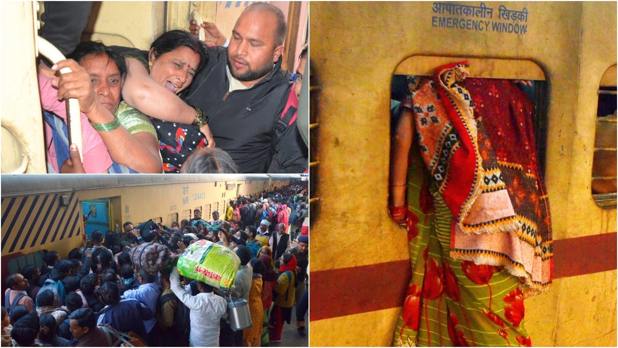 Passengers shed tears while boarding Sangam Express Maha Kumbh special trains are also proving insufficient