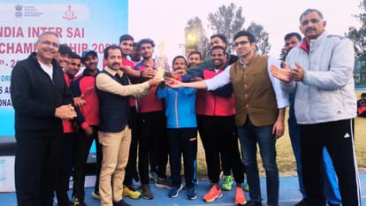 Hockey daughter of Farmer scored five goals hat-trick to give victory games played in Varanasi