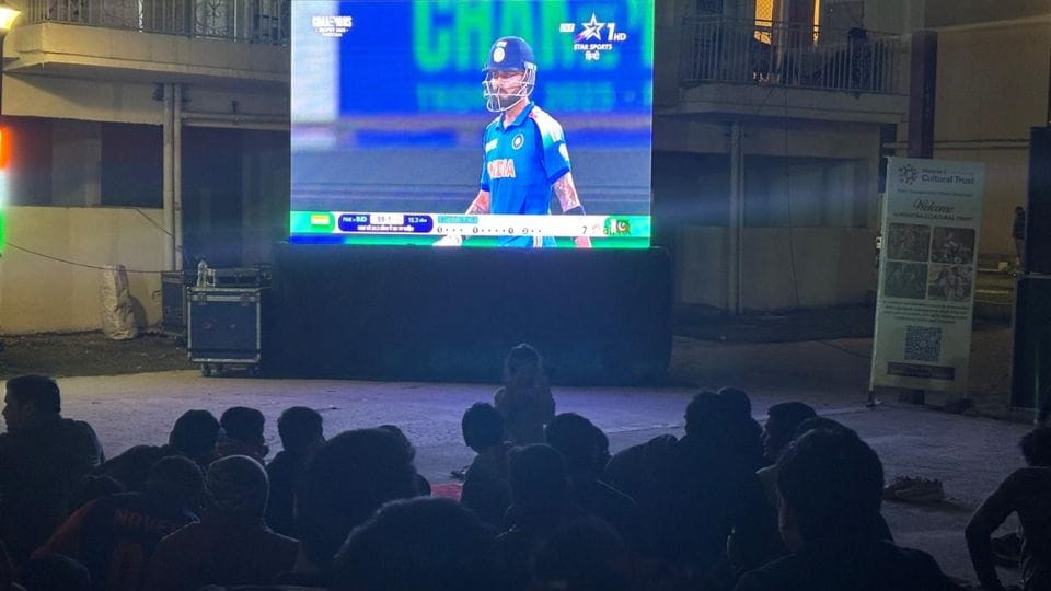 India resounding victory over Pakistan Spectators celebrated Noida photos