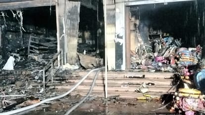 Bihar News: Fire in Patna complex: One person dead: Banks, shops burnt: Fire Brigade, Bihar Police