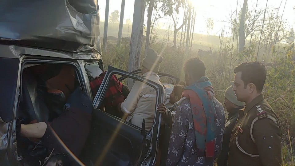 Car crashes near Gang nahar two man killed two injured