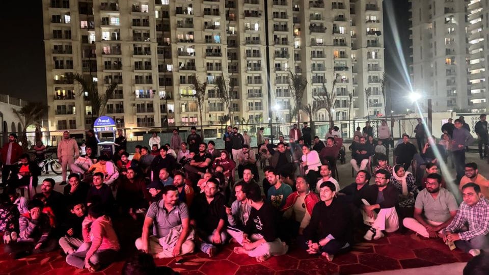 India resounding victory over Pakistan Spectators celebrated Noida photos