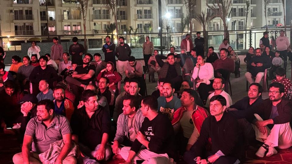 India resounding victory over Pakistan Spectators celebrated Noida photos