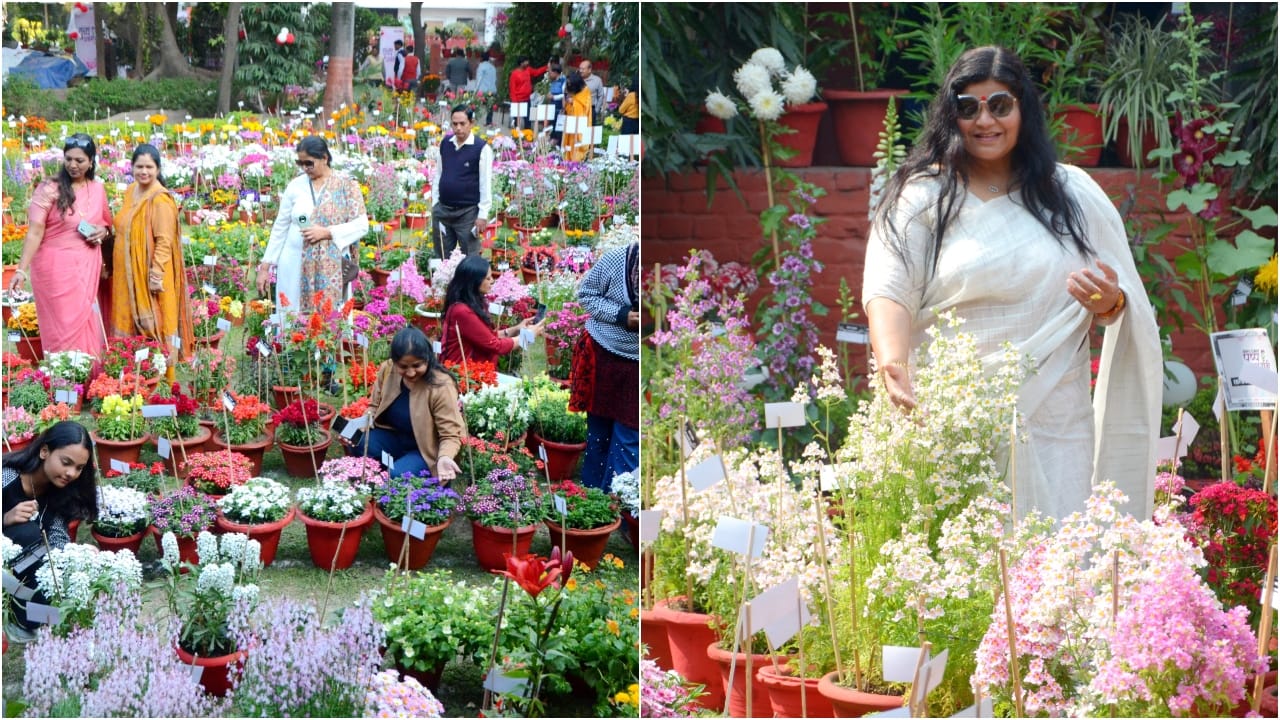 flowers of the cantonment stole the show won 48 awards in Amar Ujala Flower Show