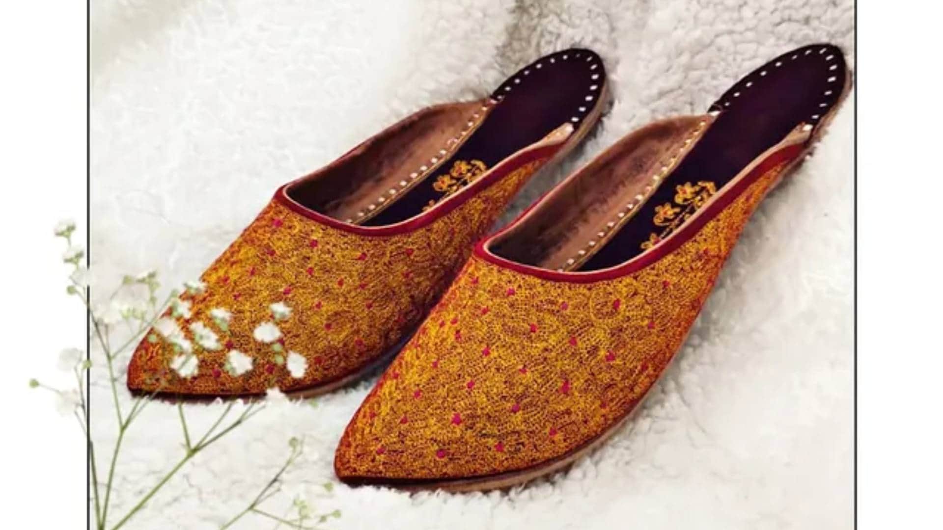 Trendy Fancy Footwear Collection for Wedding and function Block heels mojdi Kolhapuri sandals disprj