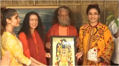 Mahakumbh: Raveena Tandon Rasha Thadani at Prayagraj BJP MP Ravi Kishan also took a holy dip offered prayers
