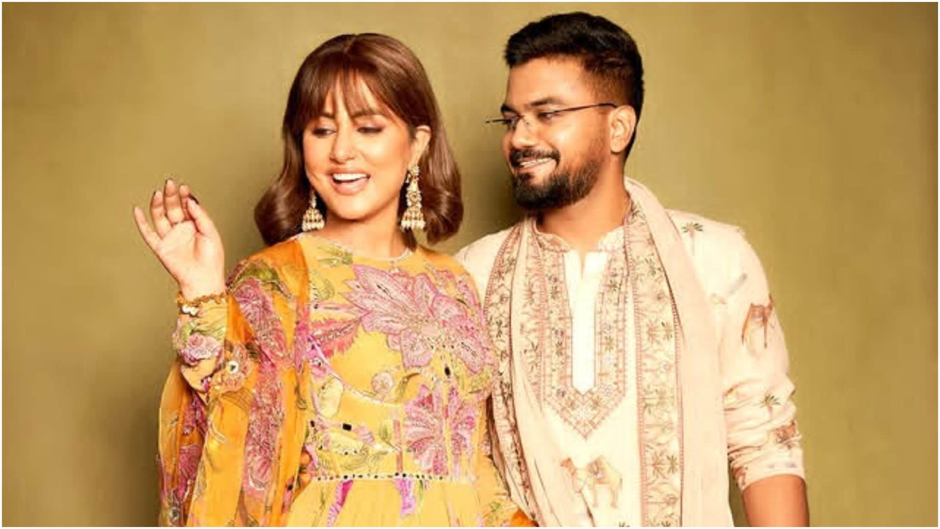 Husband Rocky Jaiswal massages Hina Khan feet every day while actress battling with cancer shares video