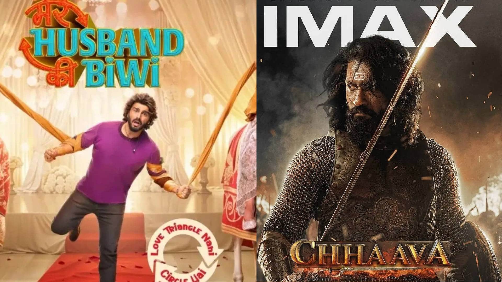 Box Office Report Tuesday vicky kaushal chhaava arjun kapoor mere husband ki biwi thandel films collections