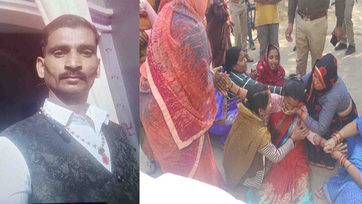 Kanpur Dehat: Mason dies after balcony collapses, family members in chaos