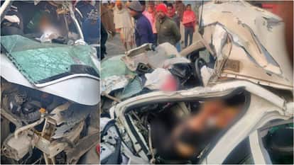 Motihari: Car of family returning from Maha Kumbh collides with Hiva truck, girl child died; 5 people injured