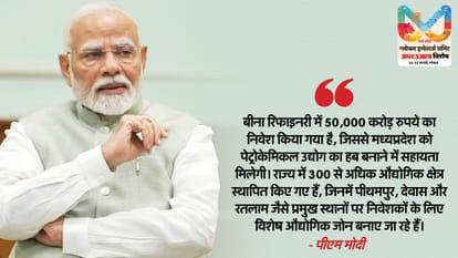 Global Investors Summit 2025 Bhopal PM Modi on Madhya Pradesh Key Points News in Hindi