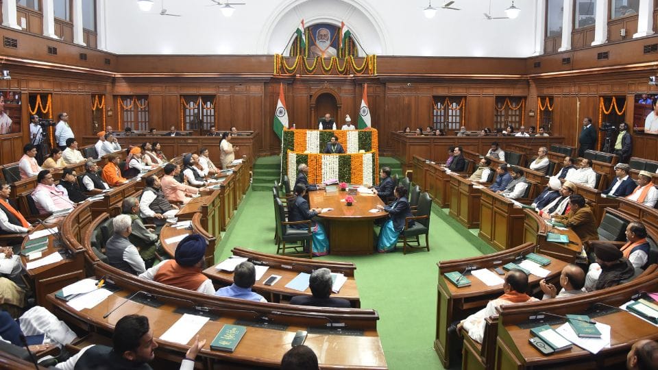 Delhi Assembly Today proceedings begin with address of LG government present 14 CAG reports in House