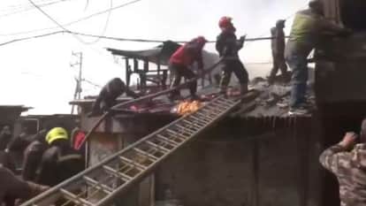 श्रीनगर के कर्सू-राजबाग इलाके में घर में लगी आग