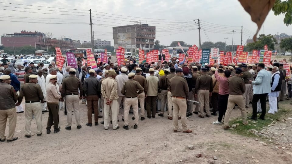 Farmers protest in Panchkula