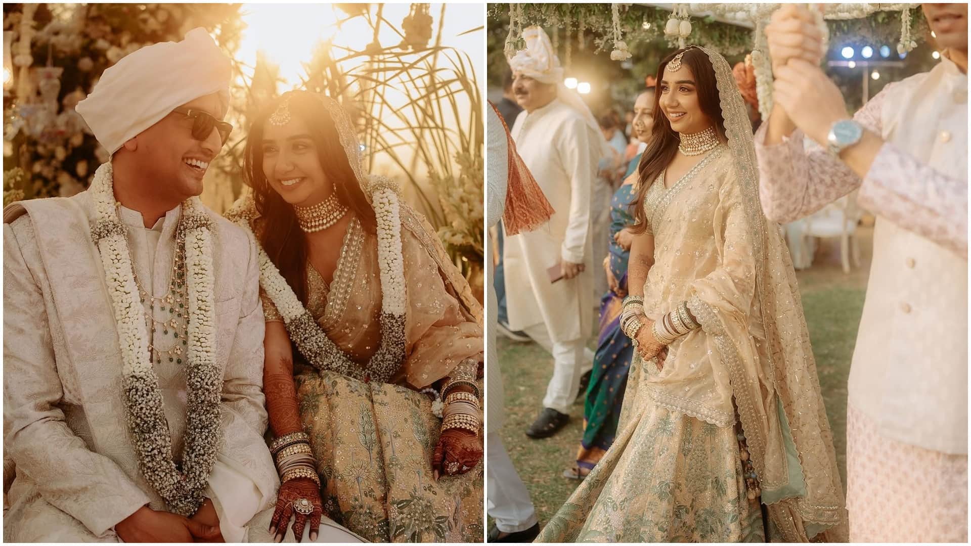 Prajakta Koli and Vrishank Khanal tie knot in wedding ceremony see first marriage pics