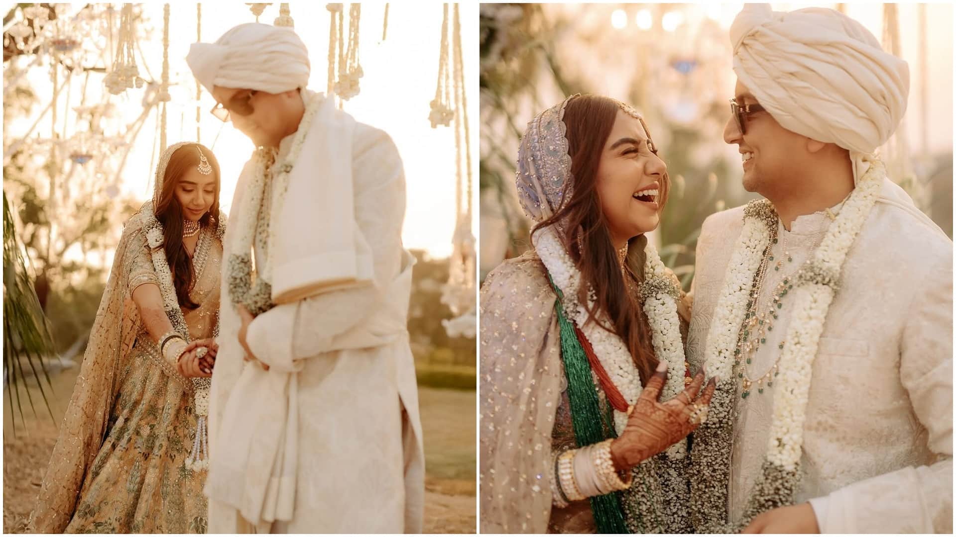 Prajakta Koli and Vrishank Khanal tie knot in wedding ceremony see first marriage pics