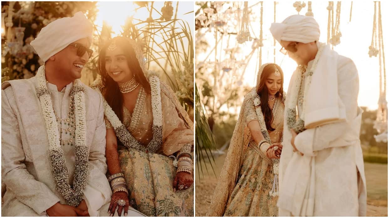 Prajakta Koli and Vrishank Khanal tie knot in wedding ceremony see first marriage pics