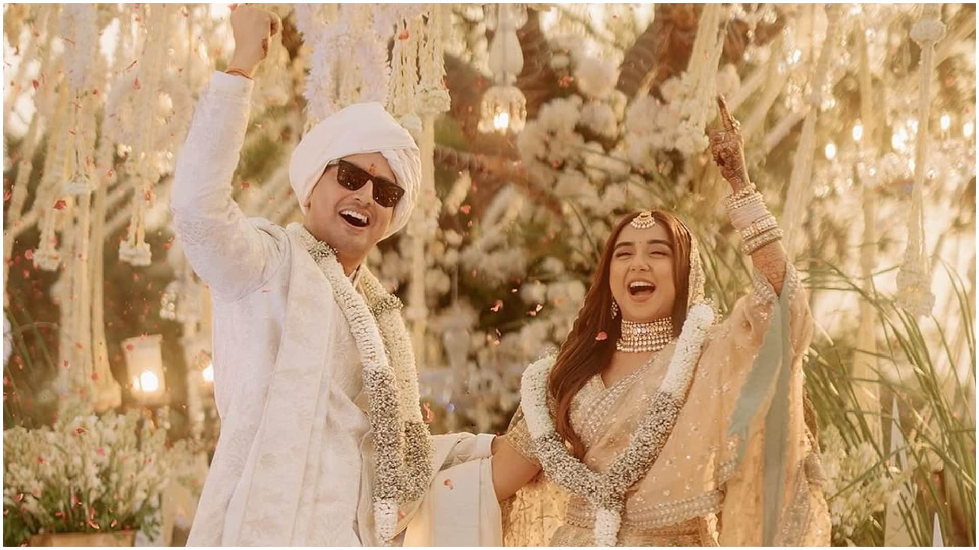 Prajakta Koli and Vrishank Khanal tie knot in wedding ceremony see first marriage pics