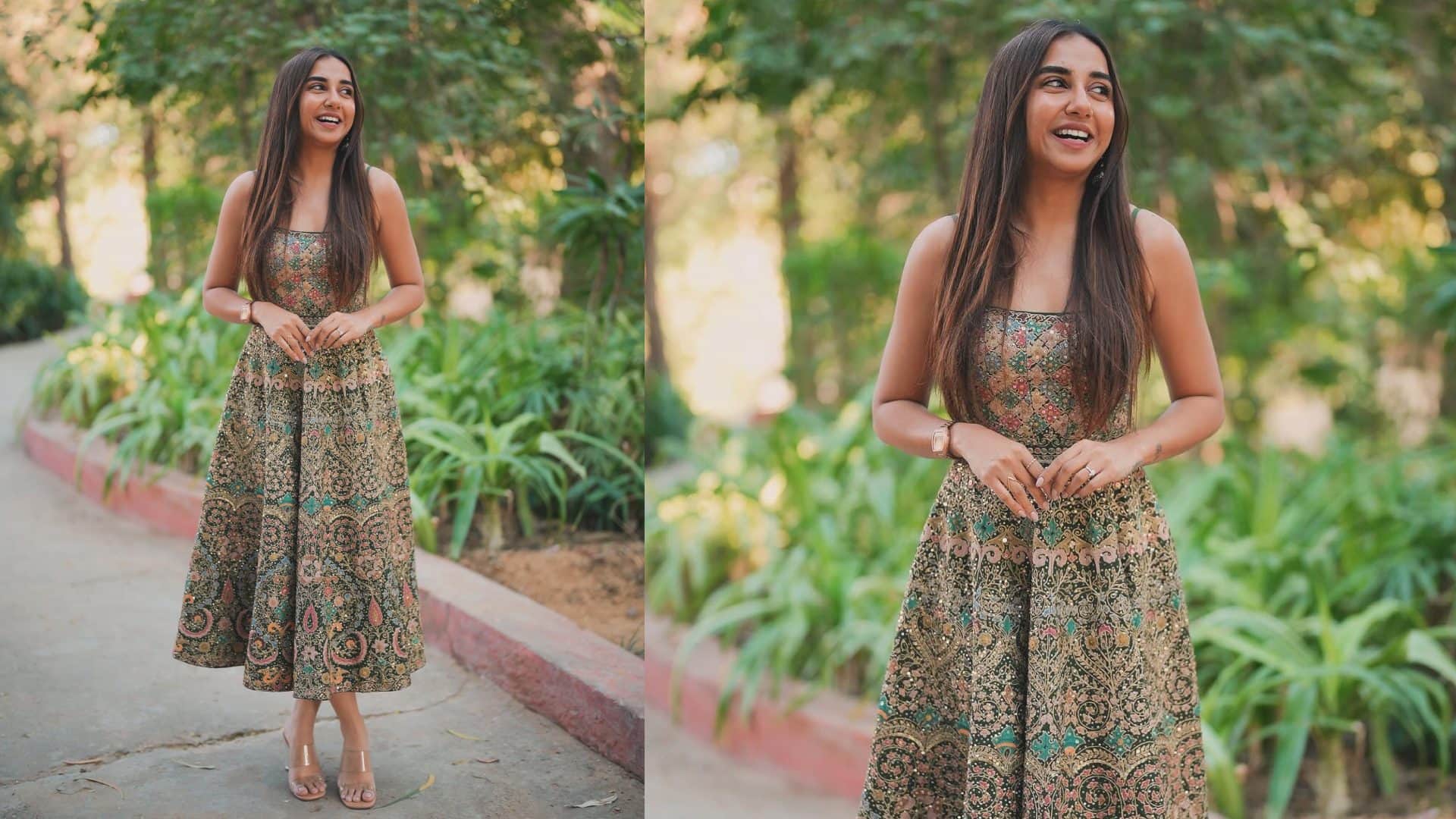 Prajakta Koli Looks ethnic to western images viral wedding ceremony of Prajakta Koli and Vrishank Khanal