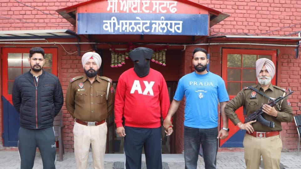 Jalandhar Police arrested criminal with pistols and cartridges