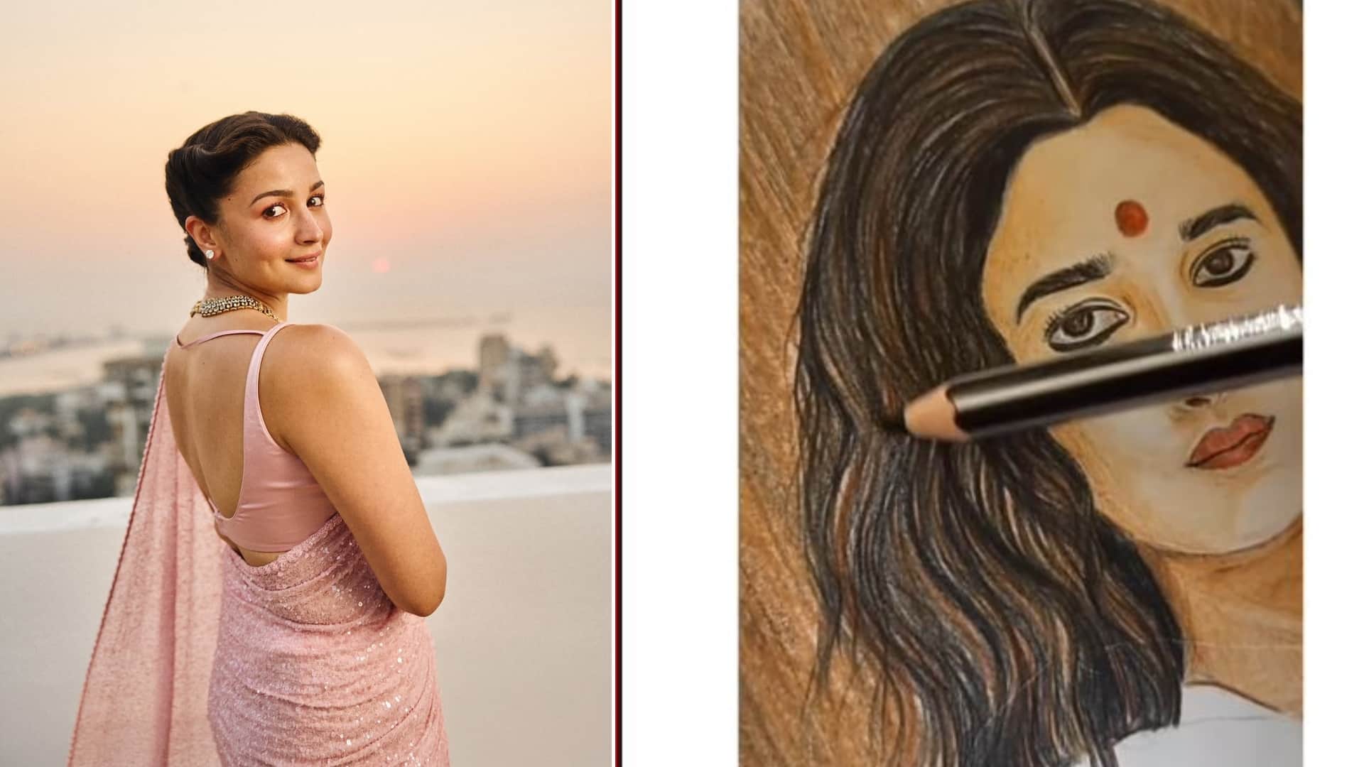 Alia Bhatt Celebrates Three Years Of Gangubai Kathiawadi Artworks Of Her Character by Sanjay Leela Bhansali